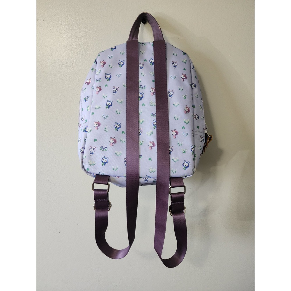 Nintendo Animal Crossing Able Sisters Mini Backpack Switch Console Sleeve Purple - Picture 2 of 7